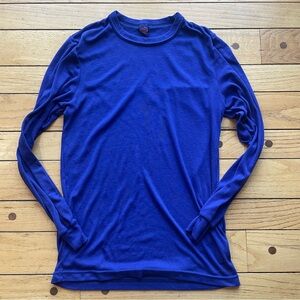 Patagonia vintage capilene Men's indigo purple Blue Long Sleeve Tee large